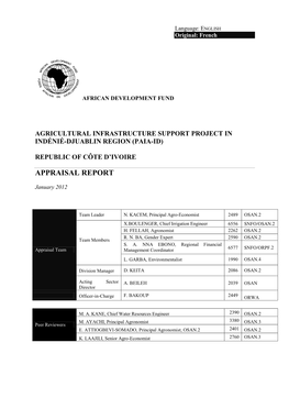 Côte D'ivoire COMPARATIVE SOCIO-ECONOMIC INDICATORS