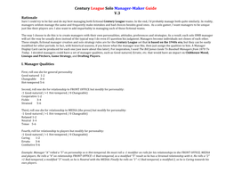 Century League Manager-Maker Guide