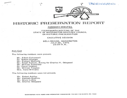 Parrington Historic Preservation Report