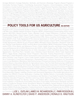 Domestic Farm Programs Acreage Allotment