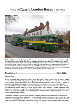 Friends of Classic London Buses of the Fifties for Those Actively Involved in Or Supporting the Preservation of London Buses, Coaches and Trolleybuses of the Past