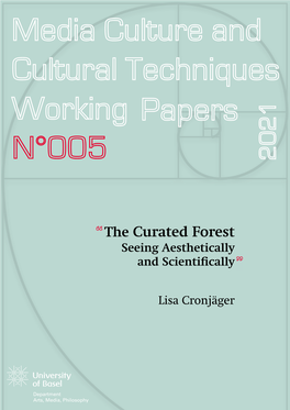 Media Culture and Cultural Techniques Working N°005 Papers