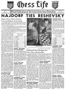 Najdorf Ties Reshevsky