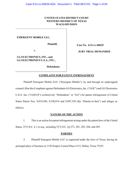 United States District Court Western District of Texas Waco Division