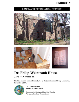 Dr. Philip Weintraub House 3252 W