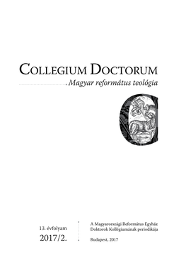 A Collegium Doctorum 2017. Évi II. Száma PDF