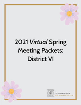 2021 Virtual Spring Meeting Packets