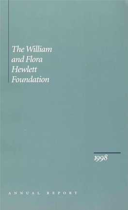 ?E William Nd Flora [Ewlett Foundation