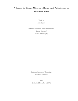 A Search for Cosmic Microwave Background Anisotropies on Arcminute Scales