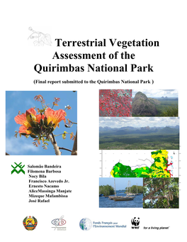 Terrestrial Vegetation Assessment of the Quirimbas National Park