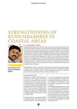 Strengthening of Kudumbashree in Coastal Areas A