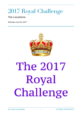 2017 Royal Challenge Locations.Pages