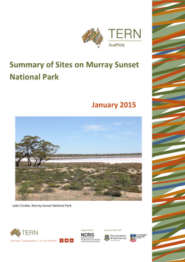 Summary of Sites on Murray Sunset National Park