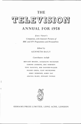 Annual for 1958