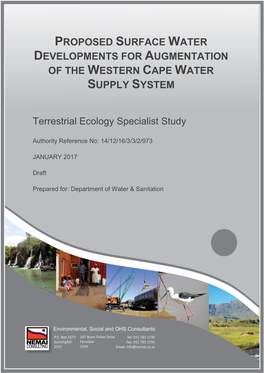 Terrestrial Ecology Specialist Study