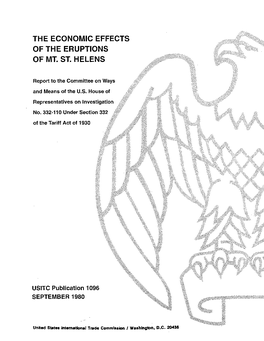 The Economic Effects of the Eruptions of Mt. St. Helens