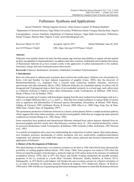 Fullerenes: Synthesis and Applications