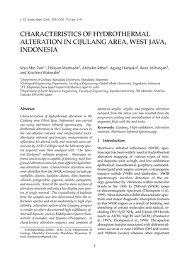 Characteristics of Hydrothermal Alteration in Cijulang Area, West Java, Indonesia