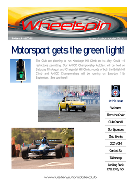 Motorsport Gets the Green Light!