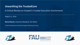 A Critical Review on Huawei's Trusted Execution Environment