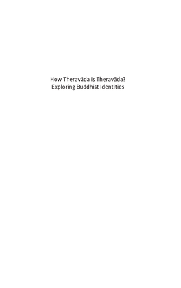 Exploring Buddhist Identities