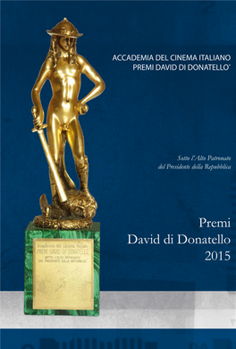 Premi David Di Donatello 2015 FILM ITALIANI CONCORSO 2015