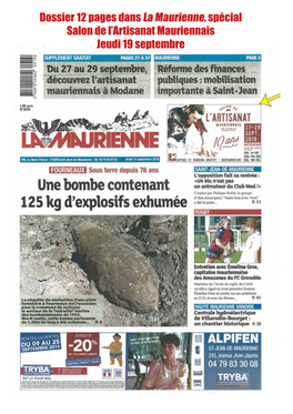 Dossier 12 Pages Dans La Maurienne, Spécial Salon De L