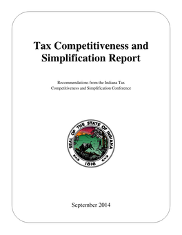 Tax Competitiveness and Simplification Report