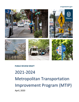 2021-2024 Metropolitan Transportation Improvement Program (MTIP)