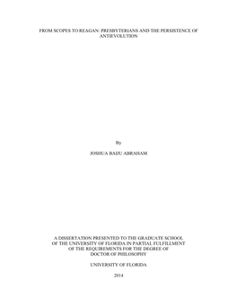 University of Florida Thesis Or Dissertation Formatting