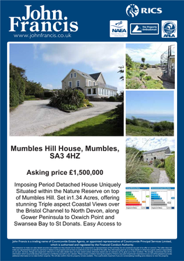 Mumbles Hill House, Mumbles, SA3 4HZ