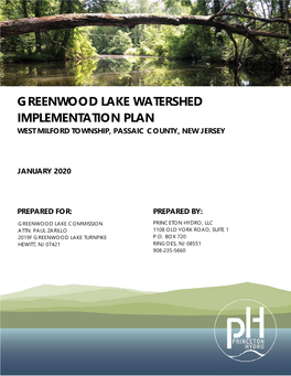 Greenwood Lake Watershed Implementation Plan West Milford Township, Passaic County, New Jersey