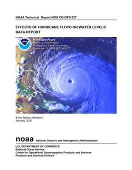 Effects of Hurricane Floyd on Water Levels Data Report