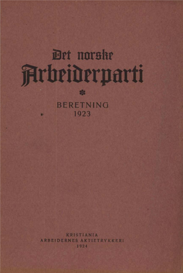 Beretning 1923