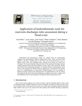 Application of Hydroinformatic Tools for Reservoirs Discharges Rules Assessment During a Flood Event