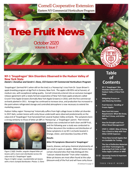 Tree Fruit News October 2020 Volume 8, Issue 7