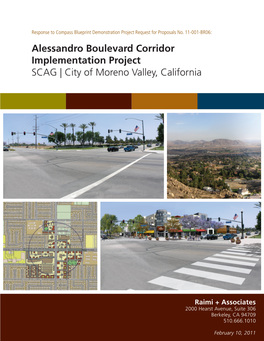 Alessandro Boulevard Corridor Implementation Project SCAG | City of Moreno Valley, California