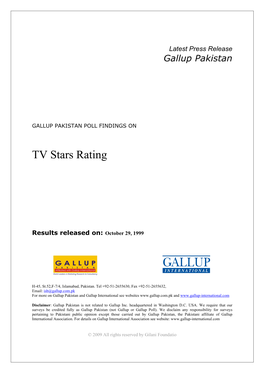 Latest Press Release Gallup Pakistan