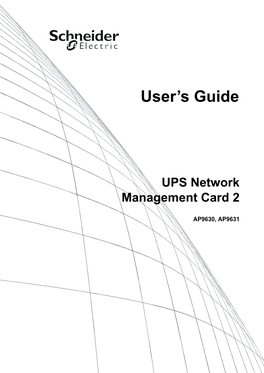 Network Management Card User's Guide