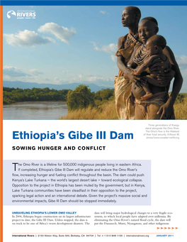 Ethiopials Gibe III