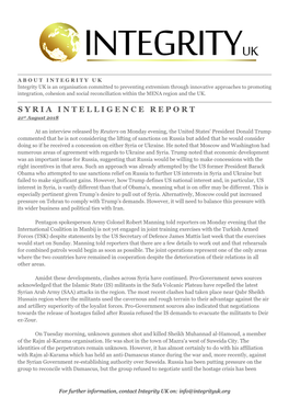 Syriaintelligencerepo Rt