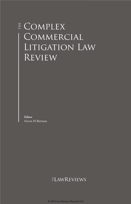 Complex Commercial Litigation Law Review – England & Wales
