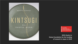 Kintsugi: the Poetic Mend