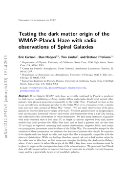 Testing the Dark Matter Origin of the WMAP-Planck Haze with Radio Observations of Spiral Galaxies