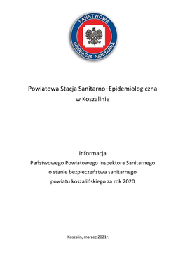 Powiatowa Stacja Sanitarno–Epidemiologiczna W Koszalinie