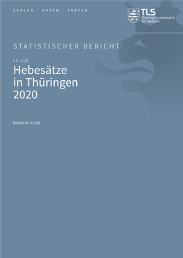 Hebesätze in Thüringen 2020