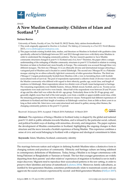 A New Muslim Community: Children of Islam and Scotland "2279,"227A