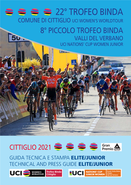 22° Trofeo Binda Comune Di Cittiglio Uci Women’S Worldtour 8° Piccolo Trofeo Binda Valli Del Verbano Uci Nations’ Cup Women Junior