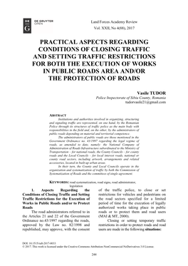 Practical Aspects Regarding Conditions of Closing