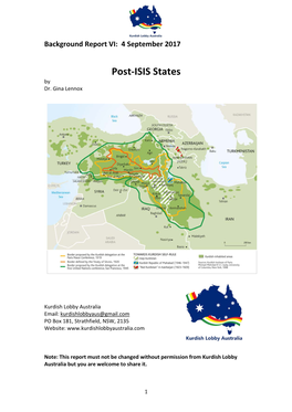 Post-ISIS States by Dr